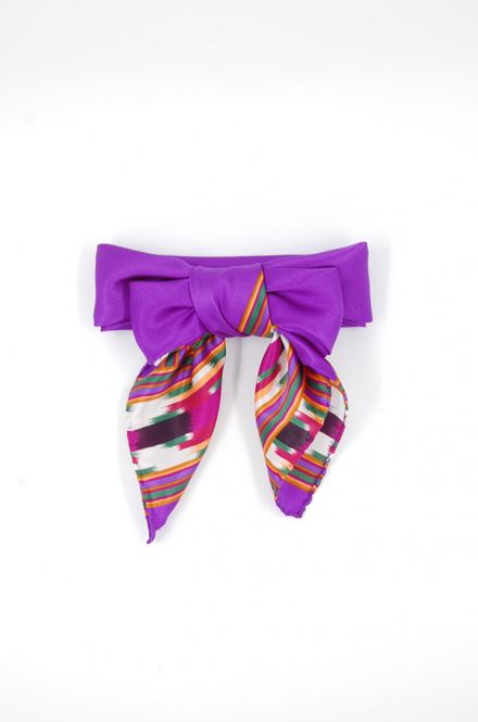 Hovedbilde Silkeskjerf flammegang lilla