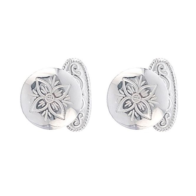 Hovedbilde Mansjettknapper gravert Rogaland, hvite