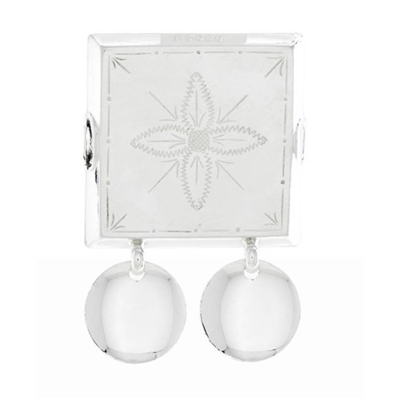 Beltestøl gravert Rogaland, hvit