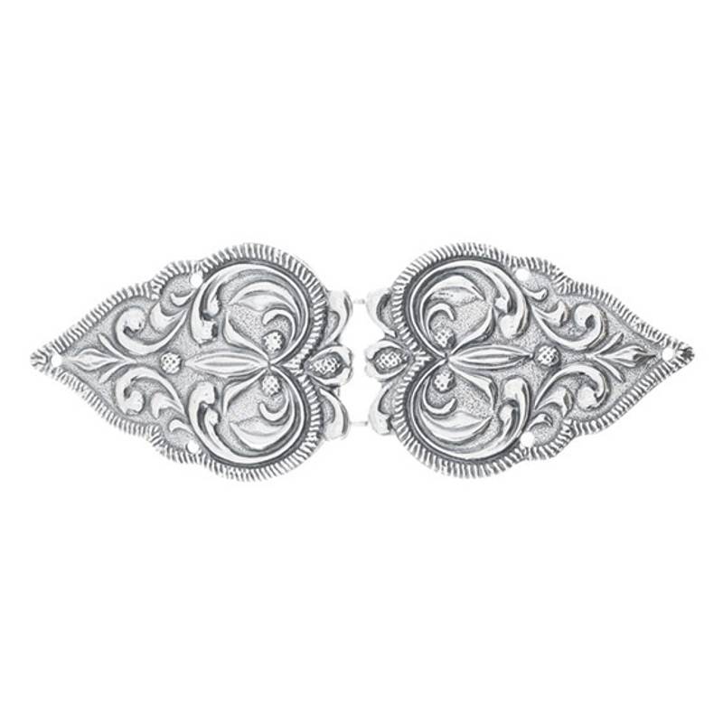 Spenne Vestfold 9,3 cm, syhull, oksidert