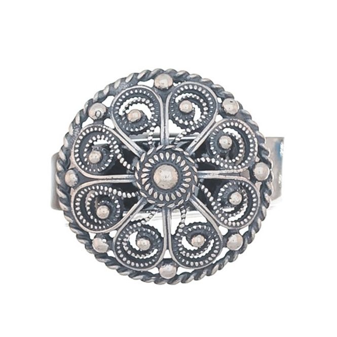 Hovedbilde Ring filigran, oksidert