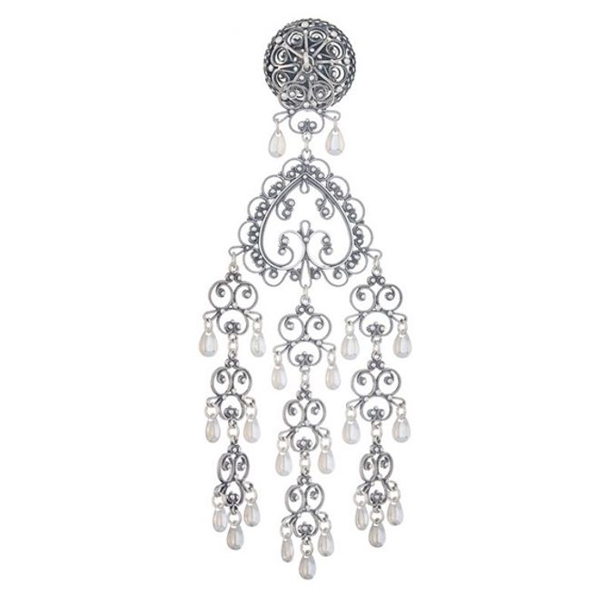 Hovedbilde Halsknapp Gudbrandsdalen, nål,  oksidert