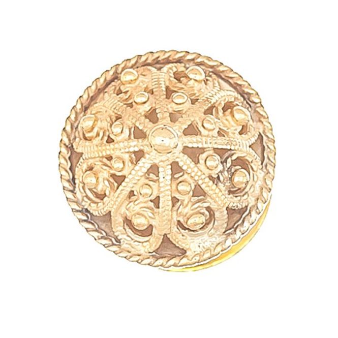 Hovedbilde Halsknapp forgylt, stolpe