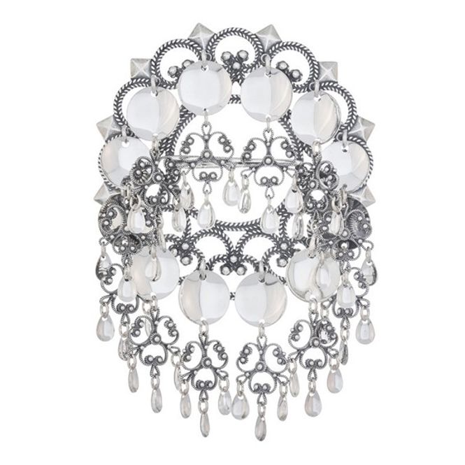 Hovedbilde Sølje med heng og glatte lauv, oksidert